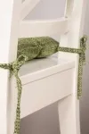 Подушка на стул из рогожки "ХБК" Холщовая (зеленый) арт. 35007/1 (М-9)