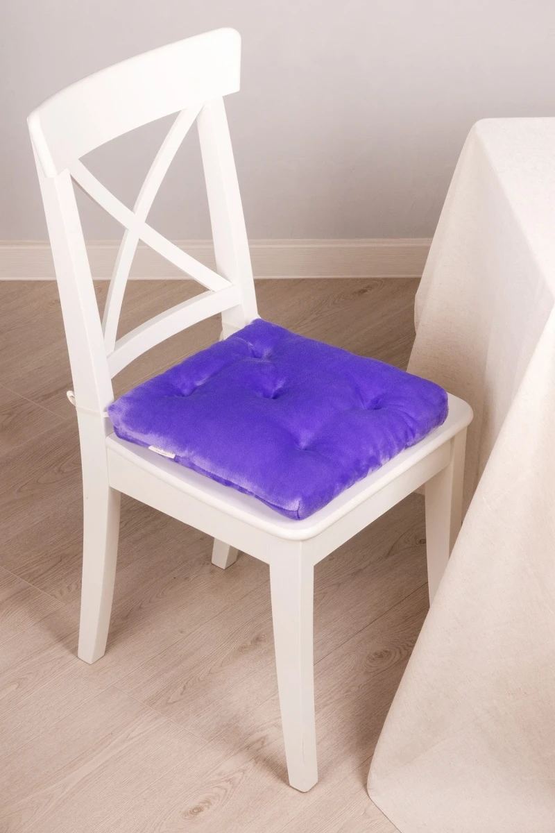 Подушка на стул из плюша Аметист арт. 009-ODN (М-5)