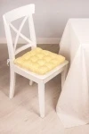 Подушка на стул из хлопка Бохо (ваниль) арт. 230 (М-9)