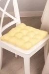 Подушка на стул из хлопка Бохо (ваниль) арт. 230 (М-9)
