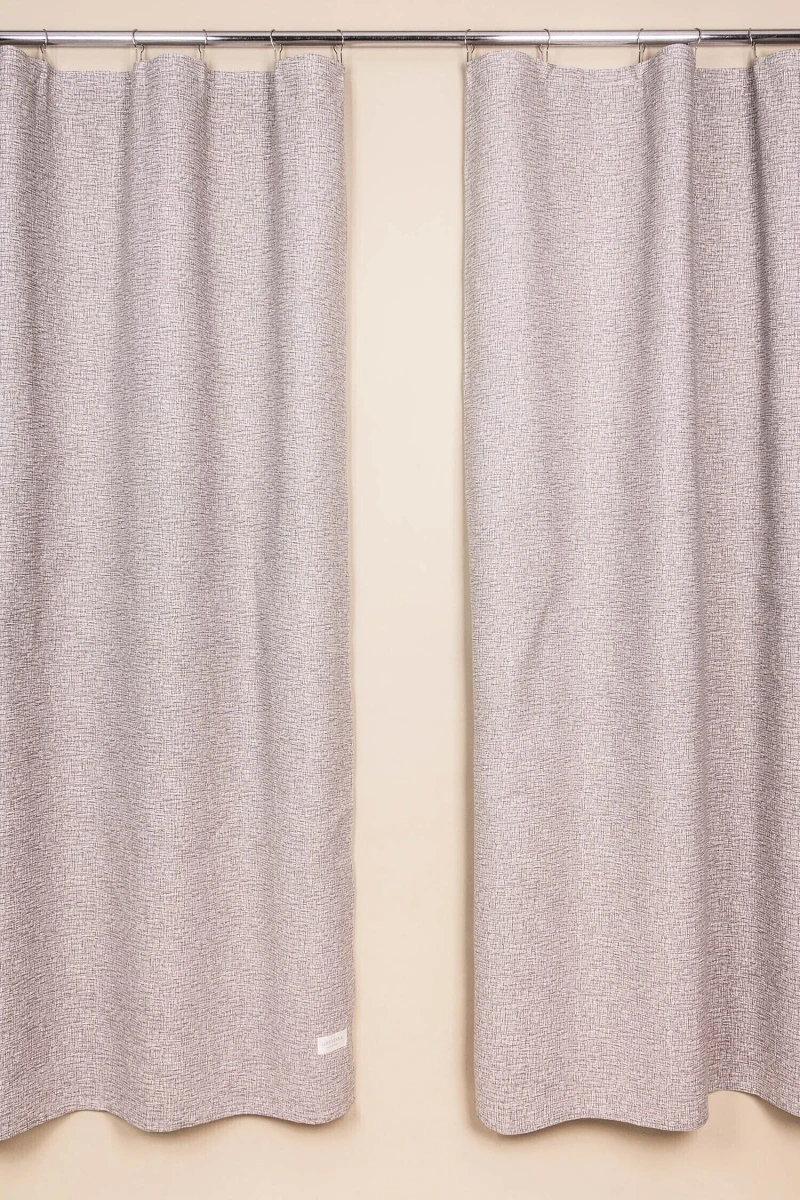 Комплект штор из рогожки "Диз" Лен капучино