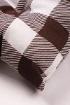 Подушка на стул из рогожки "ГОС" Клетка-Шоколад (М-9)
