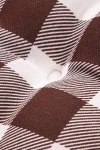 Подушка на стул из рогожки "ГОС" Клетка-Шоколад (М-9)