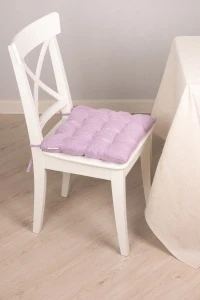 Подушка на стул "ЯШ" Пурпурный лен (М-9)