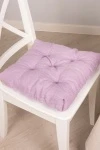 Подушка на стул "ЯШ" Пурпурный лен (ТС-5)