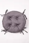 Подушка на стул из таффеты круглая "А" Гранит (col. 17) (К-4)