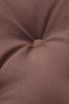 Подушка на стул из габардина круглая "А" Кофе (col. 11) (К-4)