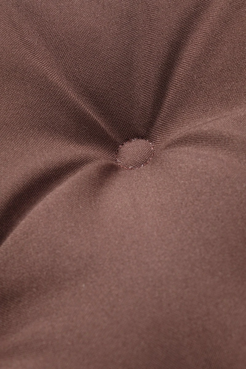 Подушка на стул из габардина круглая "А" Кофе (col. 11) (К-4)