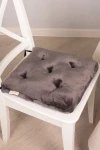 Подушка на стул из плюша Кофейная арт. 004-ODN (М-5)