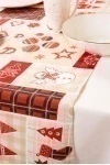 Дорожка из рогожки "ТЛ" Рождественский пэчворк