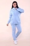 Костюм с начесом стиль oversize - XXI - 399 - голубой