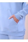 Костюм с начесом стиль oversize - XXI - 399 - голубой