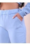 Костюм с начесом стиль oversize - XXI - 399 - голубой