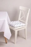 Подушка на стул из рогожки "ТТ" Пастораль полоска (М-9)