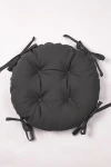 Подушка на стул из габардина круглая "А" Лакрица (col. Г-12) (К-4)