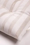 Подушка на стул из полульна "ГОС" Полоса (жемчужный + песочный) (М-9)