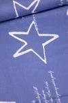 Ткань поплин "ПолиТекс" 110г/м2, 220см "Звездный силуэт" синий