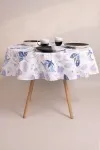 Скатерть круглая рогожка "Диз" Волшебный цветок (145х145)