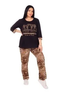 Пижама "Сандэй 4" леопард, футер начес
