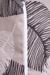 Декоративная наволочка на молнии из рогожки "ХБК" Блоссом (чёрный)