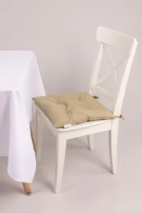 Плоская подушка на стул из габардина "А" Карамель (col. 10) (М-4)