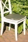 Подушка на стул оксфорд "Гладь" водонепроницаемая цвет Оливково-серый