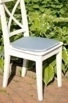 Подушка на стул оксфорд "Гладь" водонепроницаемая цвет Ниагара