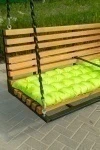 Подушка на скамью Оксфорд-соты "Неоновый зеленый"