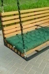 Подушка на скамью Оксфорд-соты "Малахитовый"