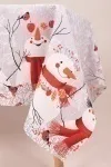 Скатерть рогожка "Диз" Снеговики