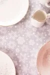 Скатерть рогожка "Диз" Снеговики