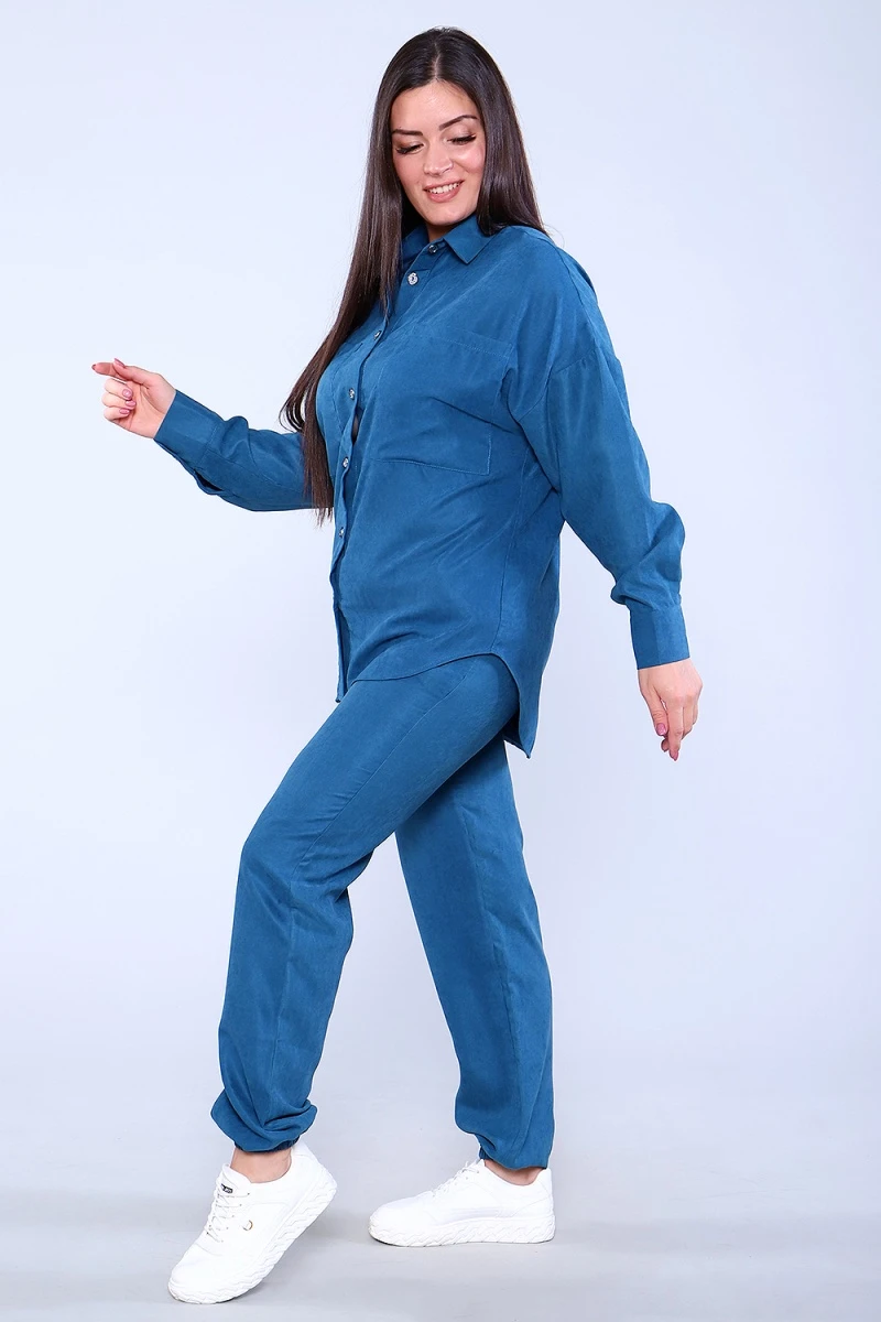 Костюм с брюками 52225 (индиго) Костюм 52225 за 1 087 ₽ купить в ...