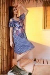 Платье 7384 (горох+листья)