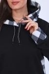Толстовка 52241 (черно-белый)