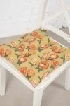 Подушка на стул из рогожки "ТЛ" Украшения для елки (М-9)