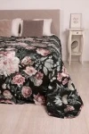 Покрывало хлопковое ГОСТ "ХБК" "Дживанши" черный комп. арт. 6978-2 (+ "Французский серый" 642)