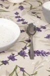 Скатерть круглая полулен "ГЯ" Горная лаванда (145х145 см)