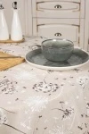 Скатерть круглая полулен "ГЯ" Воздушные одуванчики (145x145)