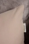Декоративная наволочка на молнии из хлопка (ЭТ) "Кофе с молоком"