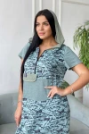 Платье 9067 (буквы олива)