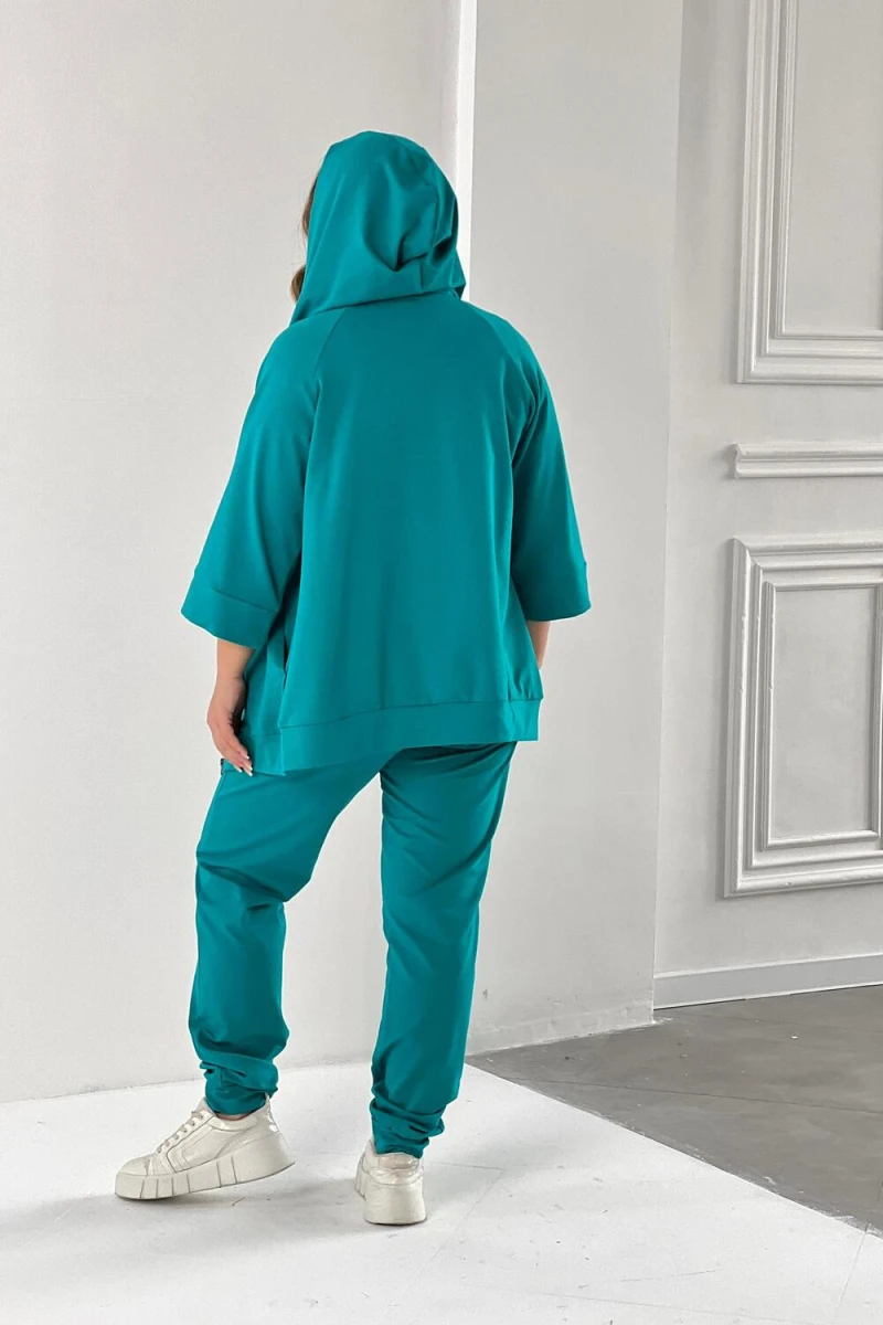 Костюм с брюками 52337 (изумрудный)