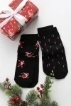 Носки стандарт Новогодние 2 пары (красный)