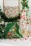 Полотенце кухонное Новогодняя мозайка (зеленый)