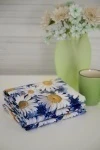 Полотенце кухонное Ромашковое поле (бело-синий)