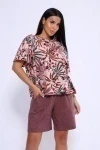 Костюм с шортами КЖ-004 (кофе)