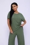 Костюм с брюками Жатка КЖ-003 (оливковый)