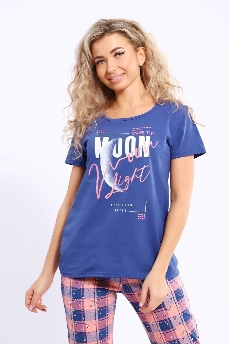 Костюм с бриджами 51146 (индиго)