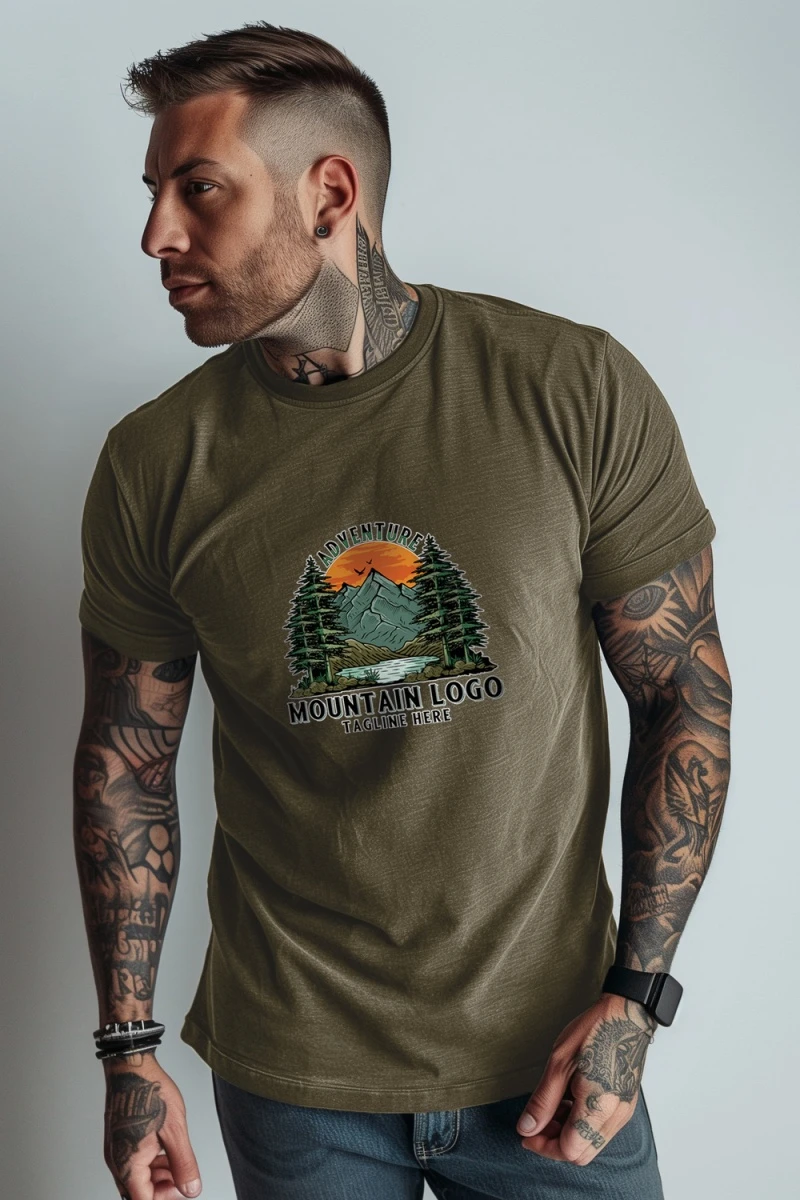 Футболка Print032 (хаки)