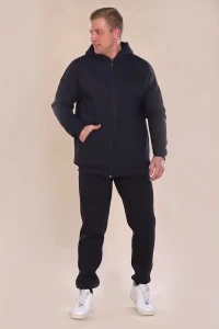 Костюм мужской на молнии - ZIPPER - 888 - черный