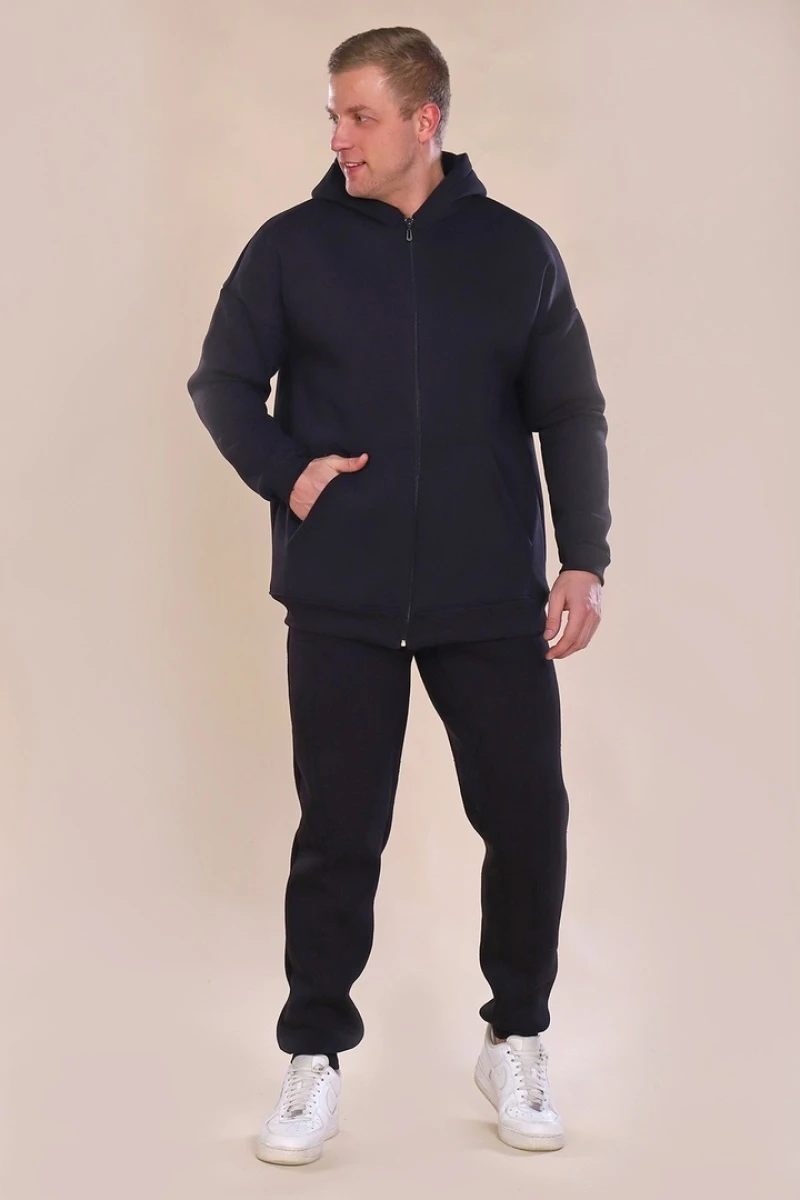 Костюм мужской на молнии - ZIPPER - 888 - черный